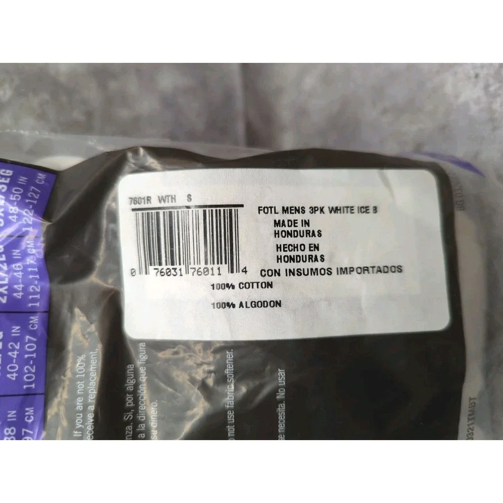 Fruit of the Loom Men's White Briefs UnderWears 3 Pack Size Small NEW!!!